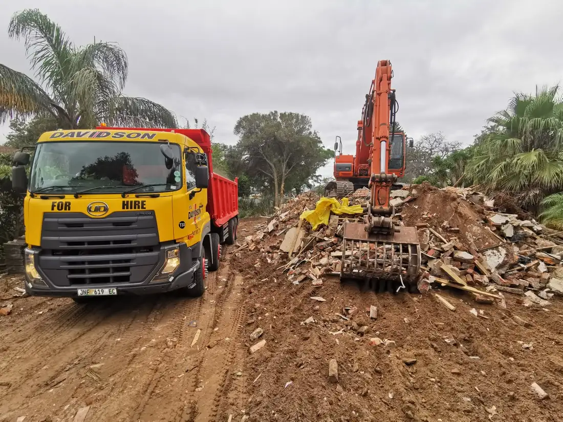 Site clearing on a Gqeberha site